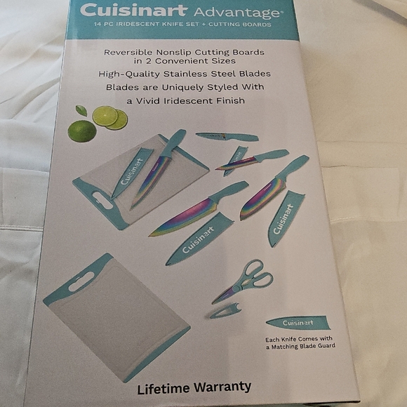 Cuisinart Blue Knife Set with Modern Cutlery - Picture 2 of 3